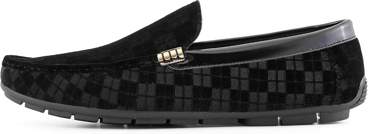 Amali The Original Men's Velvet Loafer Smoking Slippers in Paisley and Solid Designs Styles Roberto Piero