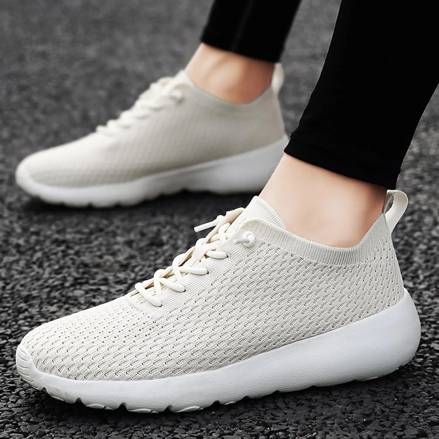 Arch Support Fitness Sneaker for Men Breathable and Light Outdoor Comfy Walking Shoe Comfortable Stretch Shoes