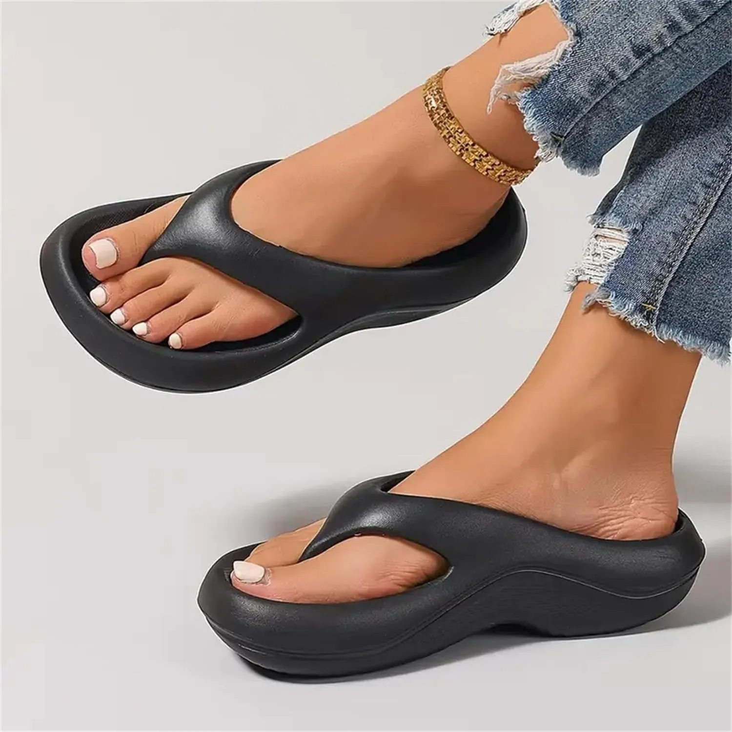 Arch Support Flip Flops for Women Men 2025 New Plantar Fasciitis Orthopedic Sandals Unisex Pillow Summer Beach Slides Non-slip Couple Shoes