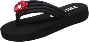 Arch Support Flip Flops for Women Summer Women's Slippers Toe Shoes Clip Bohemian Wedges Flops Flip Beach Women's slipper