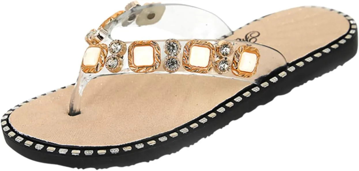 Arch Support Flip Flops for Women Women's Casual Flip Crystall Flat Flop Sandals Shoes Ladies Slippers Women's sandals