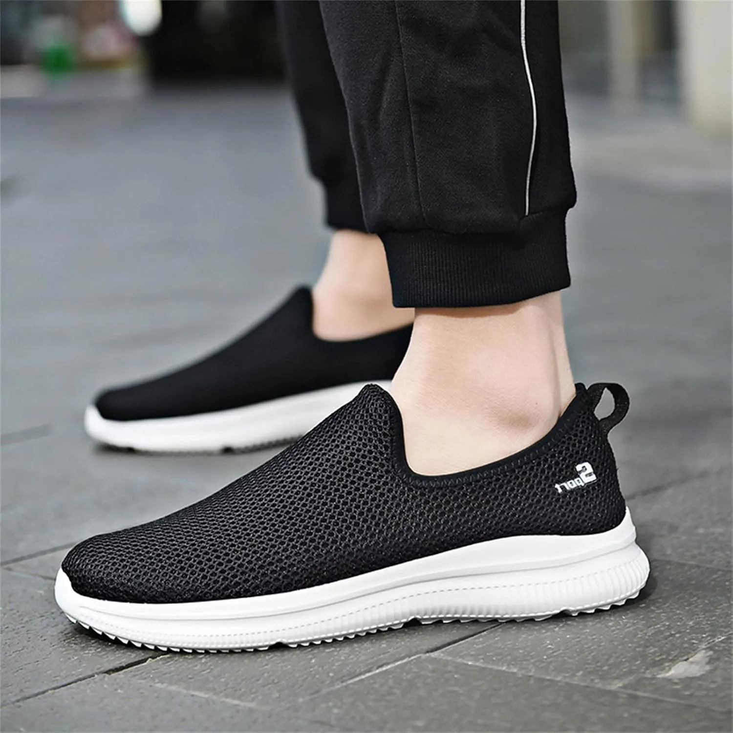 Arch Support Hiking Shoes for Men Slip-On Comfortable Light-Weight Shoe Comfortable & Light-Weight Stretch Shoes