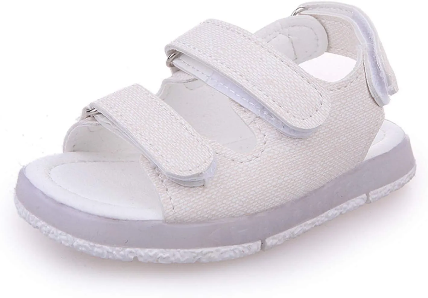 Baby Girls Boys Light Up Sports Sandals Adjustable Straps Summer Toddler Walking Shoes Open Toe Flat Outdoor