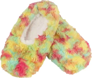 BambooMN Adult Super Soft Warm Cozy Fuzzy Soft Touch Sleeper Slippers Non-Slip Lined Socks
