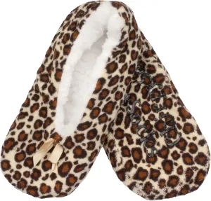 BambooMN Adult Super Soft Warm Cozy Fuzzy Soft Touch Sleeper Slippers Non-Slip Lined Socks