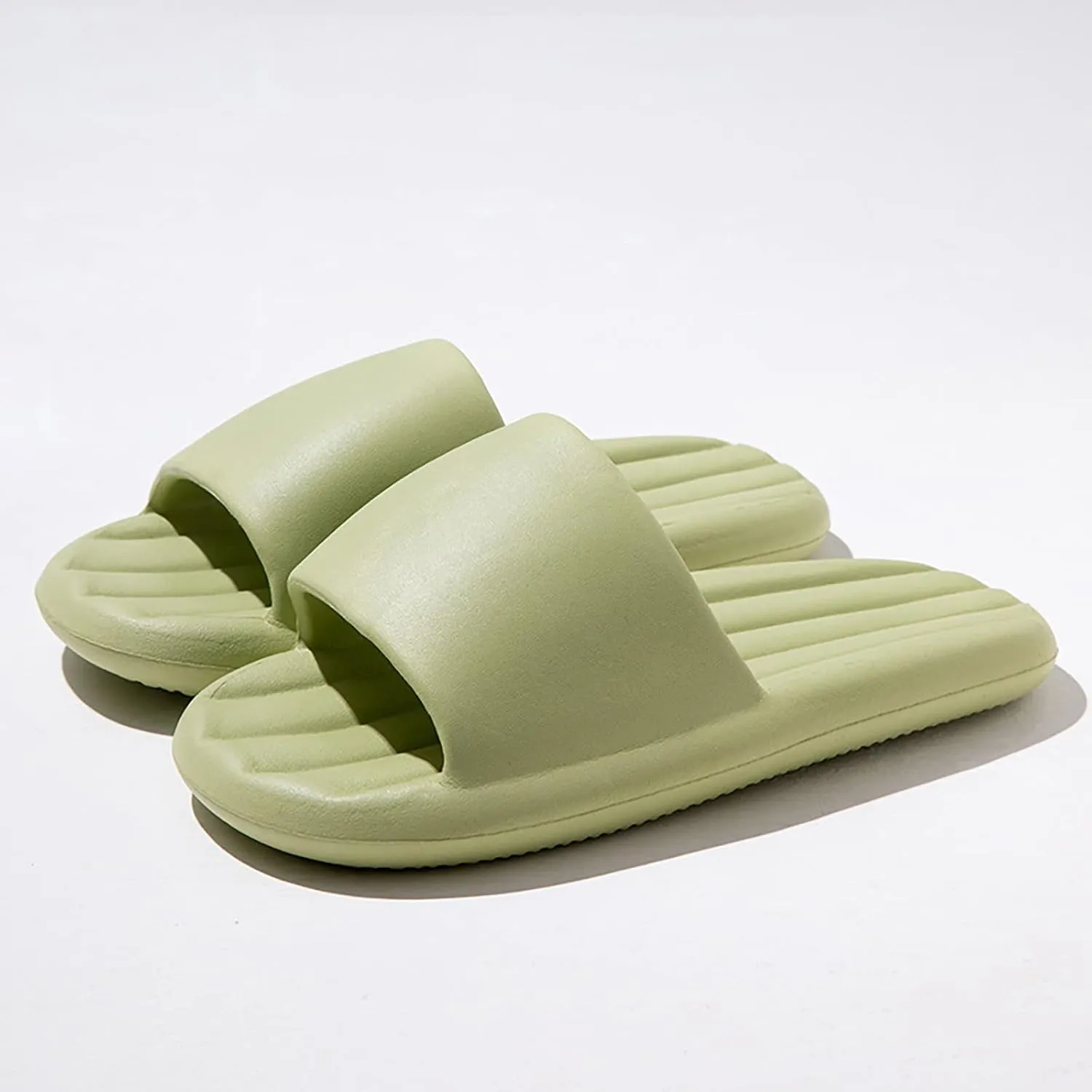 Bathroom Slippers Men Non Slip Quick Drying Shower Slides Non Slip Summer Bathroom Indoor House Slippers with Drain Holes