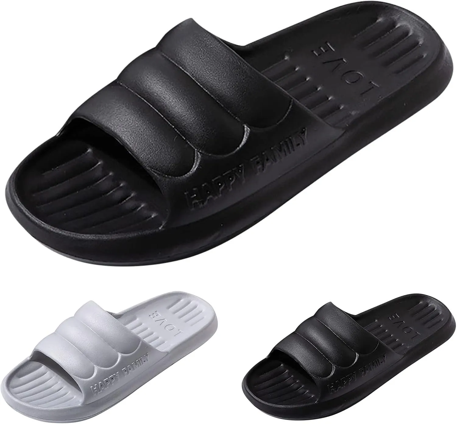 Bathroom Slippers Men Slides for Women Mens Slides Womens Beach Bathroom Drainage Hole Slippers
