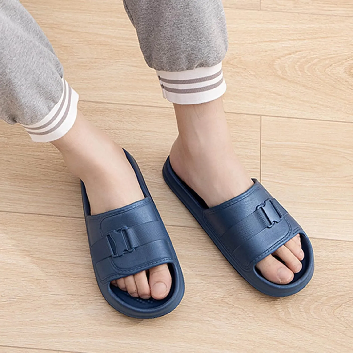Bathroom Slippers Travel Slippers for Women Foldable Ultra Comfort Non-Slip Shower Sandals Indoor and Outdoor