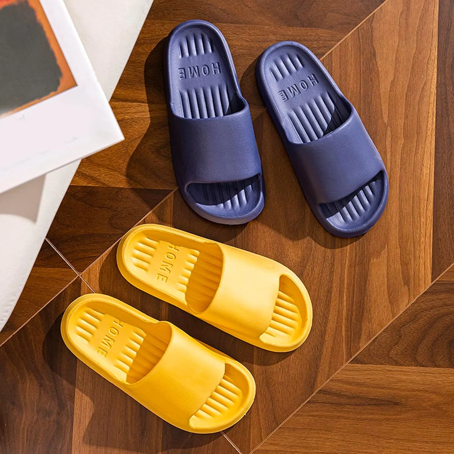 Bathroom Slippers Ultra Comfort Non-Slip Shower Sandals Indoor and Outdoor Cushioned Thick Sole Sandals for Indoor and Outdoor