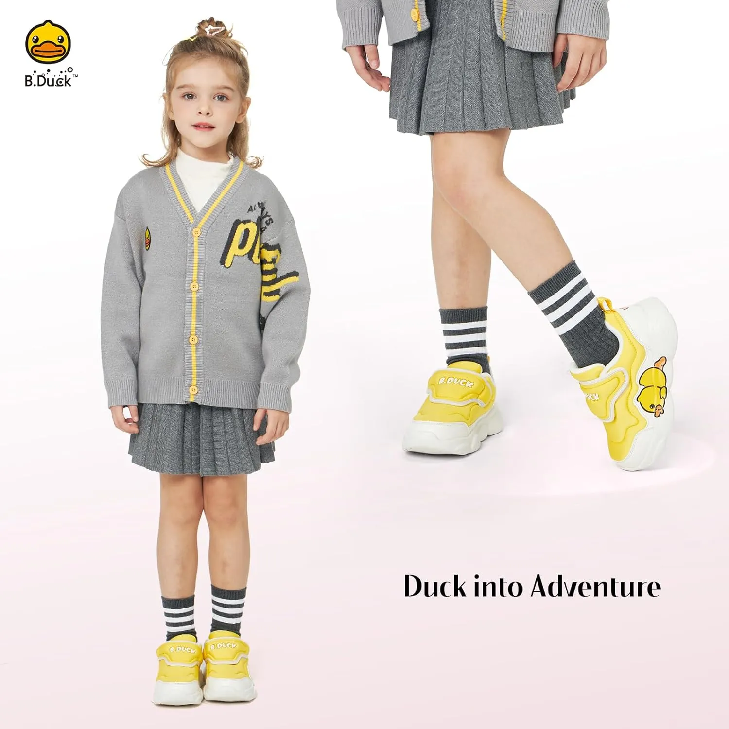 B.Duck Toddler Shoes for Girl and Boy - Warm and Cozy Kids Sneakers