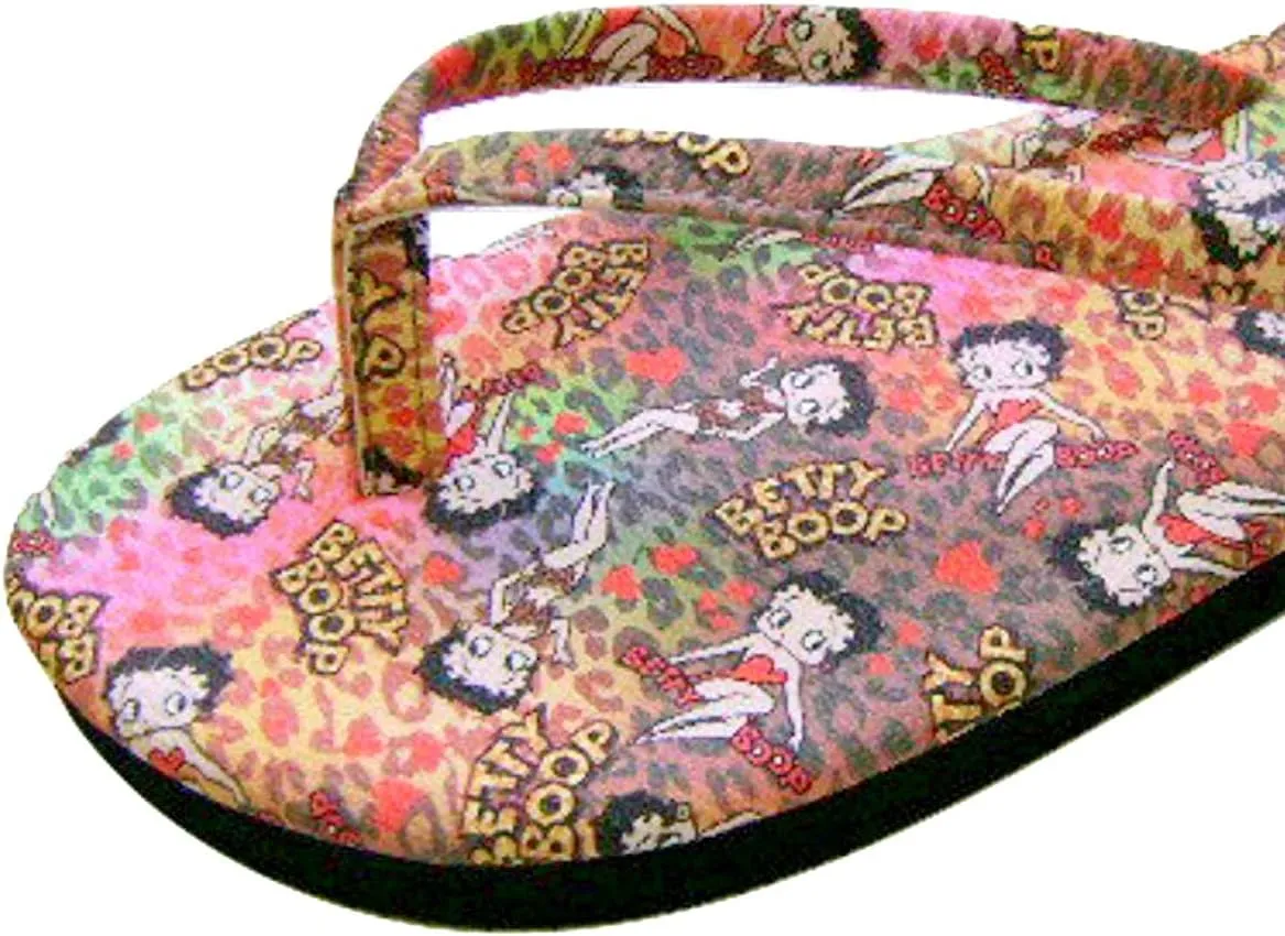 Betty Boop Women's Flip Flop Sandal Thong