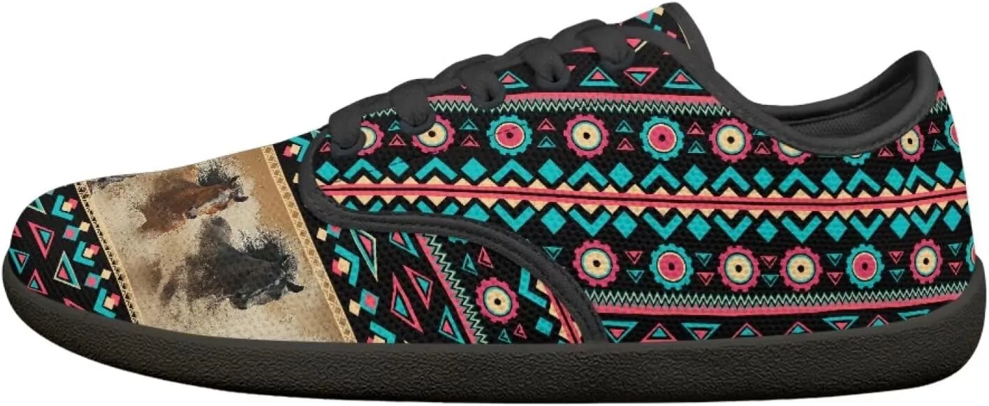 Binienty Women's Barefoot & Minimalist Shoe Light Breathable Mesh Lace up Walking Tennis Shoes Quick Dry Slip Ons