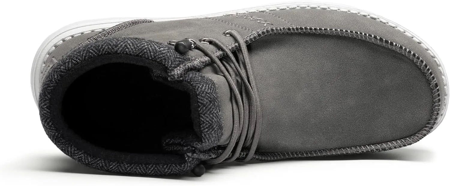 Bruno Marc Men's Casual Slip-on Shoes Warm Loafers for Men Winter Boots