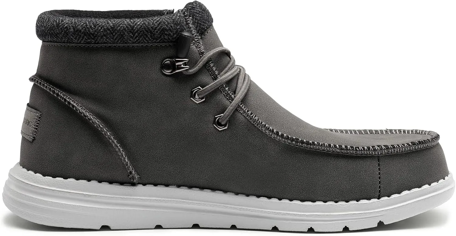 Bruno Marc Men's Casual Slip-on Shoes Warm Loafers for Men Winter Boots