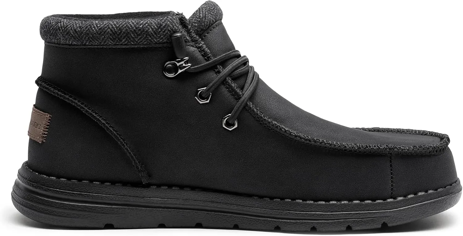 Bruno Marc Men's Casual Slip-on Shoes Warm Loafers for Men Winter Boots