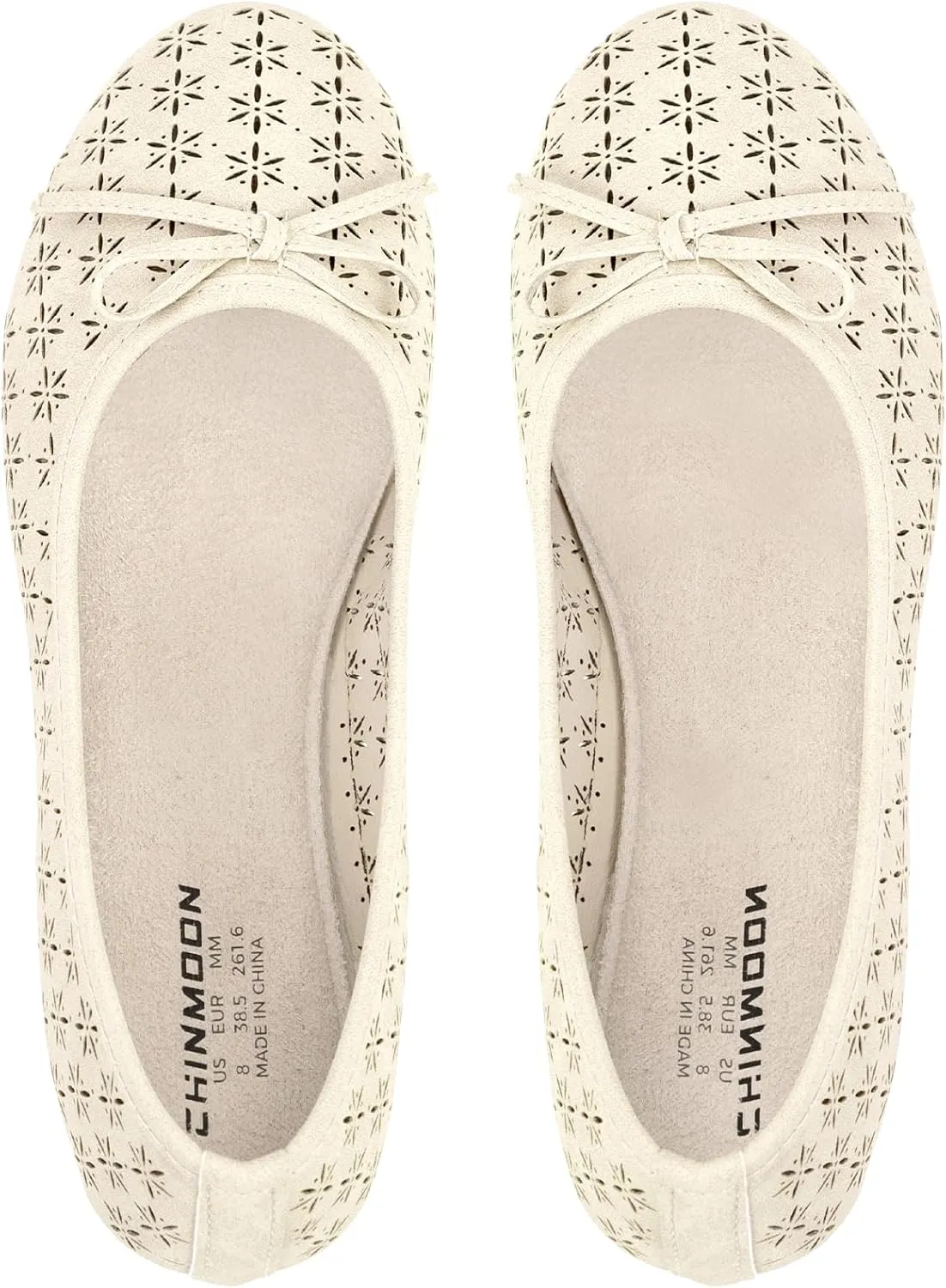 CHINMOON Women's Slip-Ons Ballet Flats Comfortable Lightweight Casual Dress Shoes