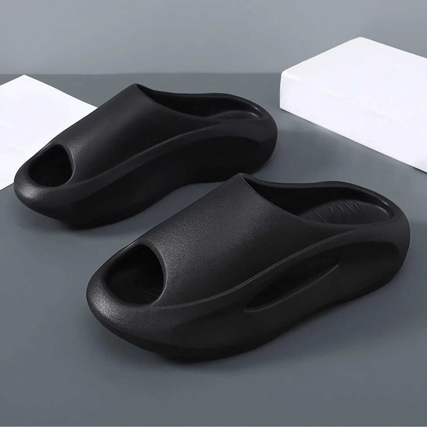 Cloud Slides Ultra Comfort Non-Slip Shower Sandals Indoor and Outdoor Non Slip Quick Drying Cloud Slides for Women with Arch Support