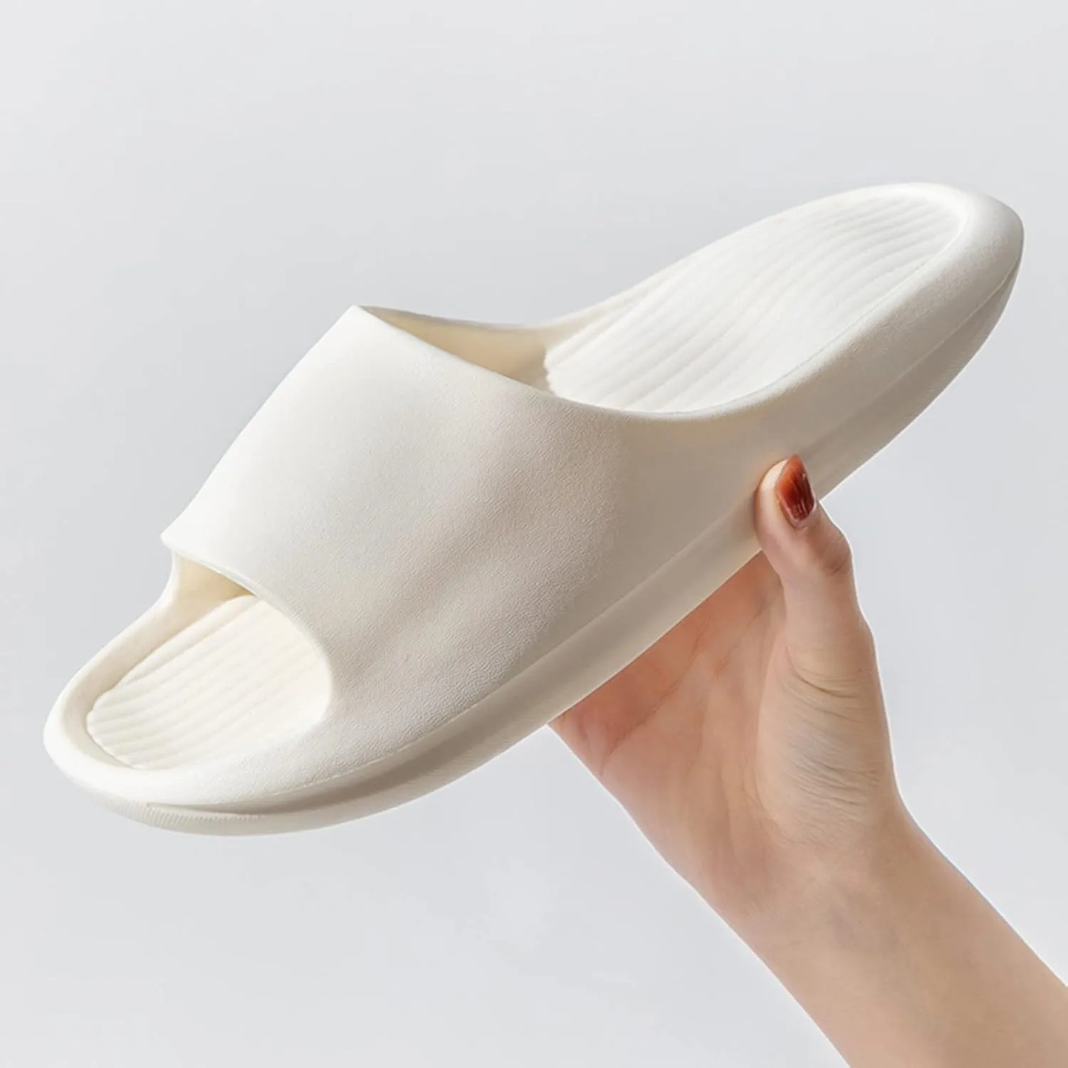 Cloud Slippers for Men Shower Shoes Women Bathroom Slippers Men Womens Slides Spa Drainage Hole House Slides