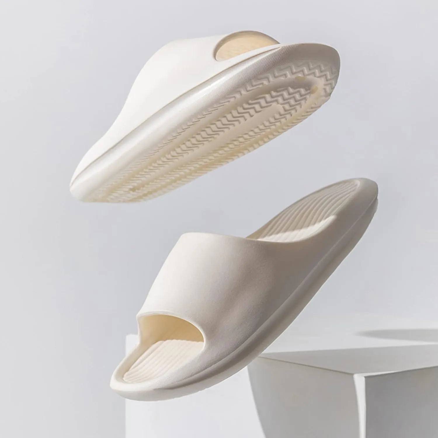 Cloud Slippers for Men Shower Shoes Women Bathroom Slippers Men Womens Slides Spa Drainage Hole House Slides