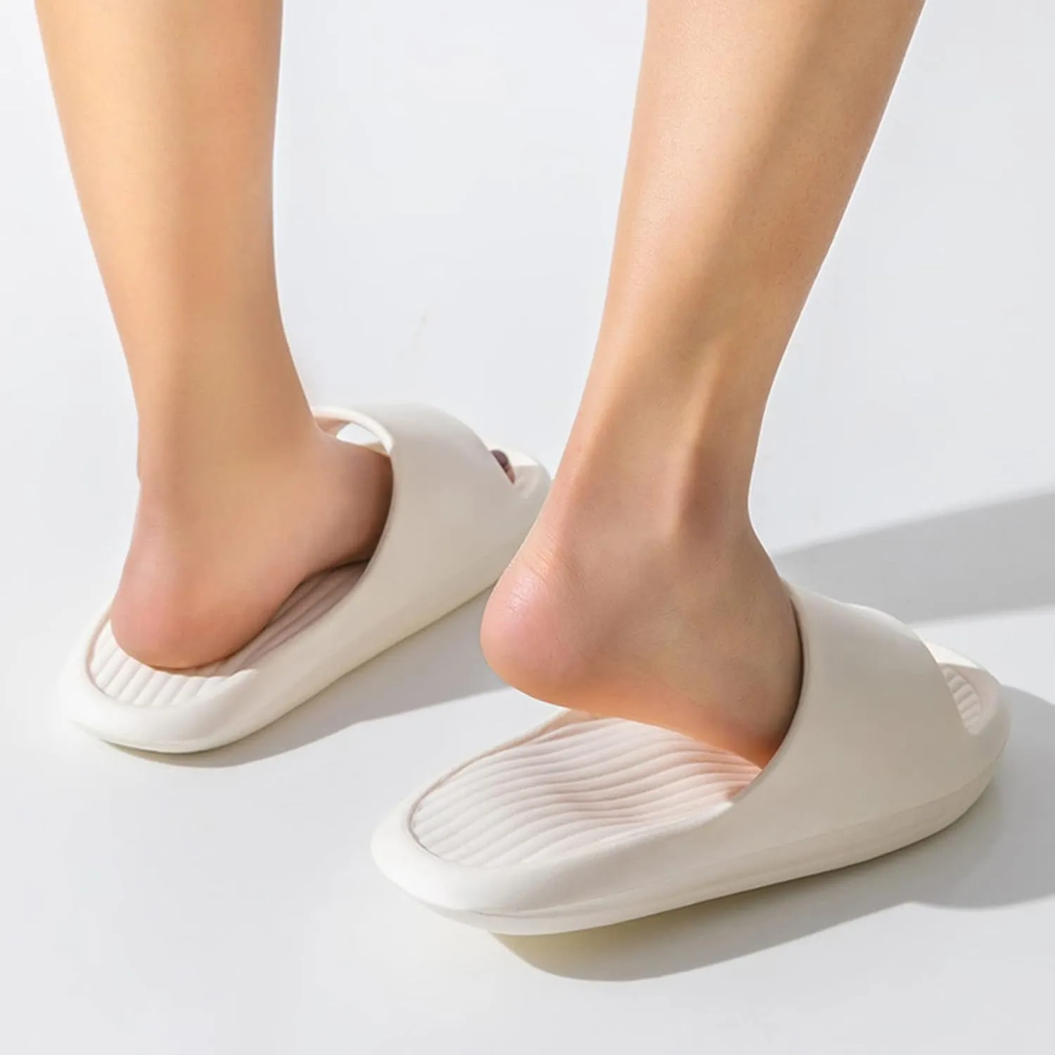 Cloud Slippers for Men Shower Shoes Women Bathroom Slippers Men Womens Slides Spa Drainage Hole House Slides