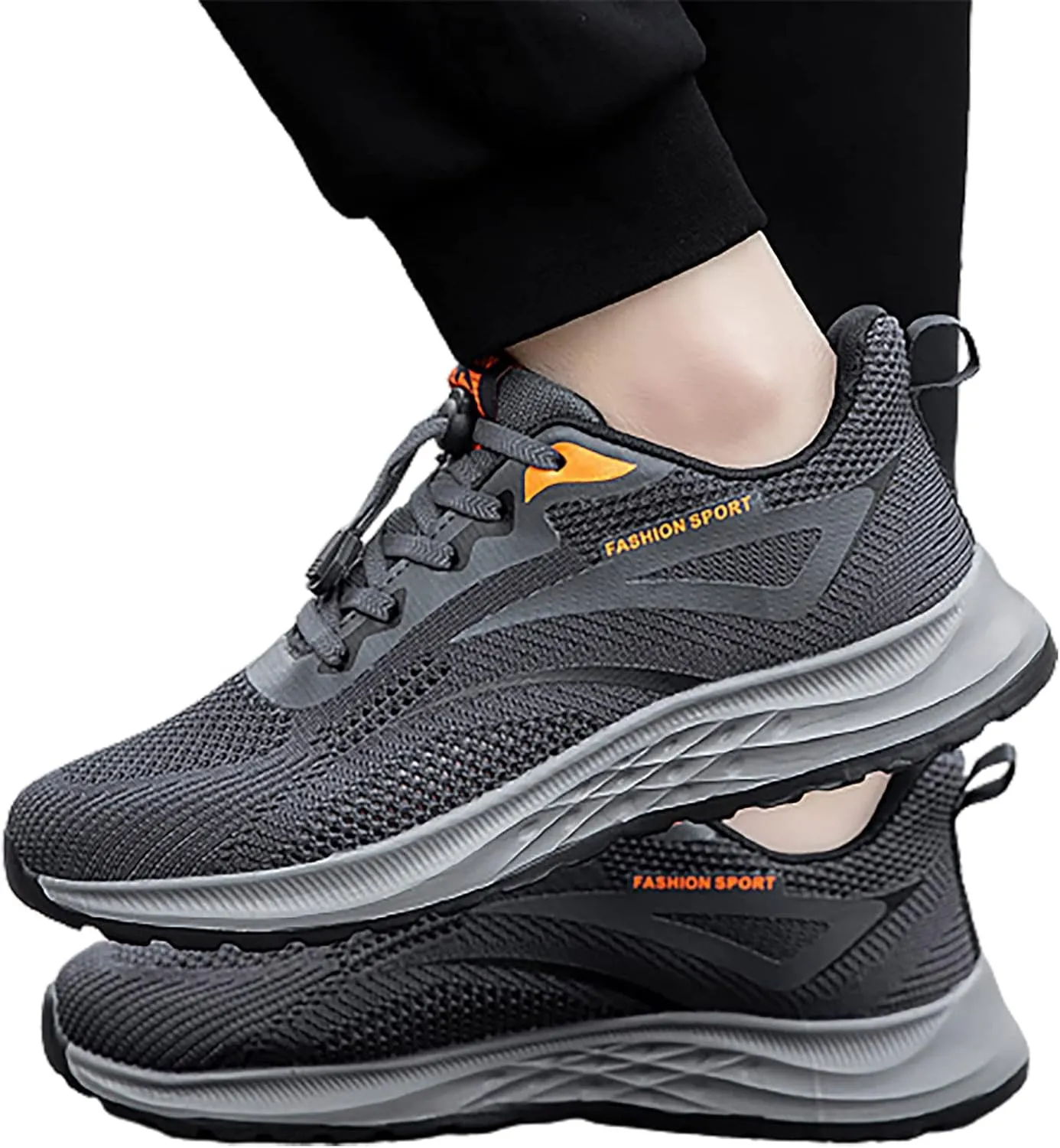 Couple Men's Spring and Summer New Non Slip Walking Fashion Light Shoes Middle and Elderly Mens Sneaker Boot Hiking