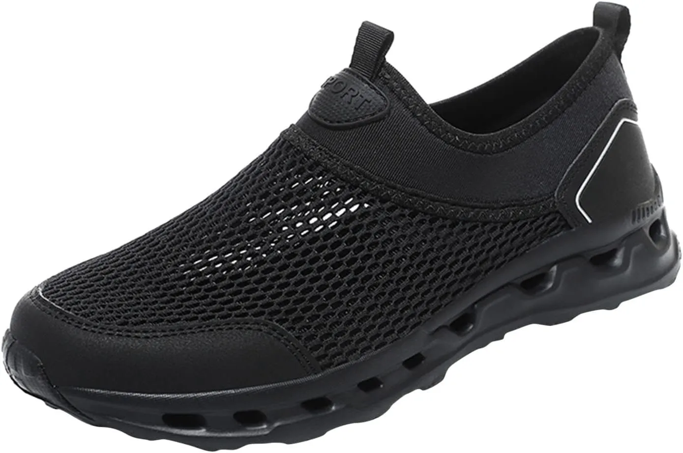 Couple Sports Shoes Spring and Summer New Pattern Fashion Simple Mesh Breathable Men's Leather Sneaker