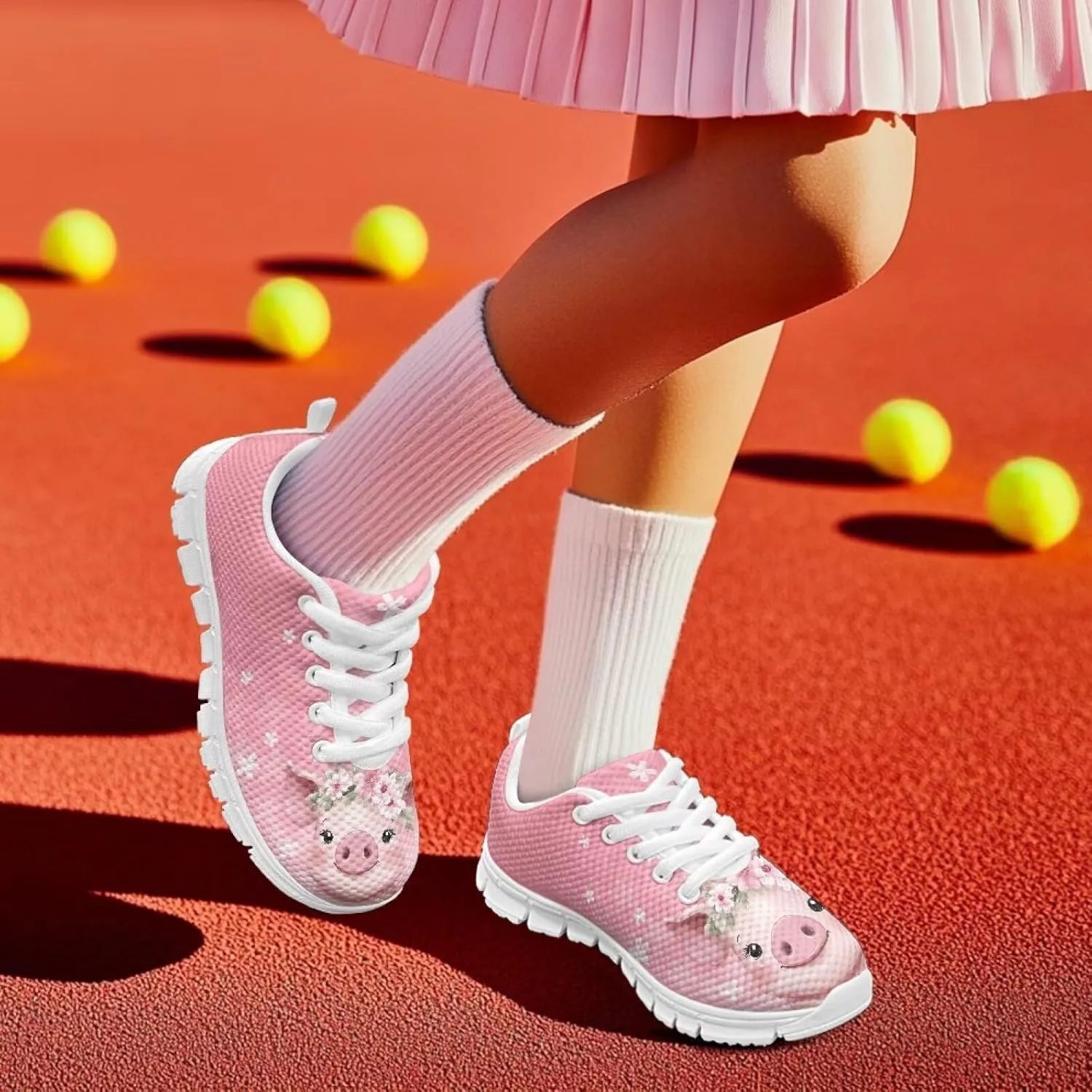 Cute Shoes for Teen Girls Everyday Kids Running Sneakers Non Slip