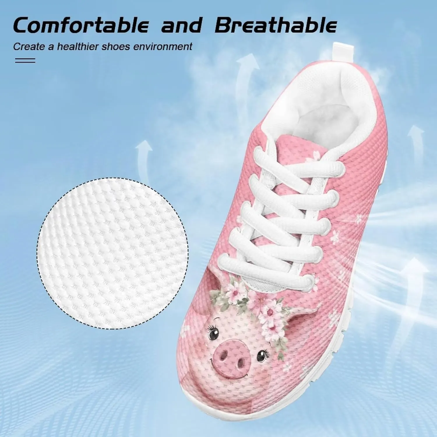 Cute Shoes for Teen Girls Everyday Kids Running Sneakers Non Slip