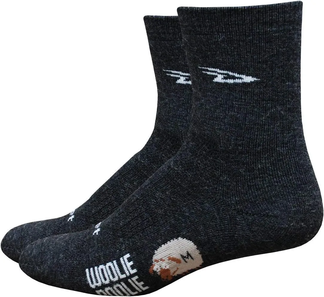 DeFeet - Woolie Boolie 4" - D-Logo - Quarter Sock - Cycling, Running, Everyday Sock