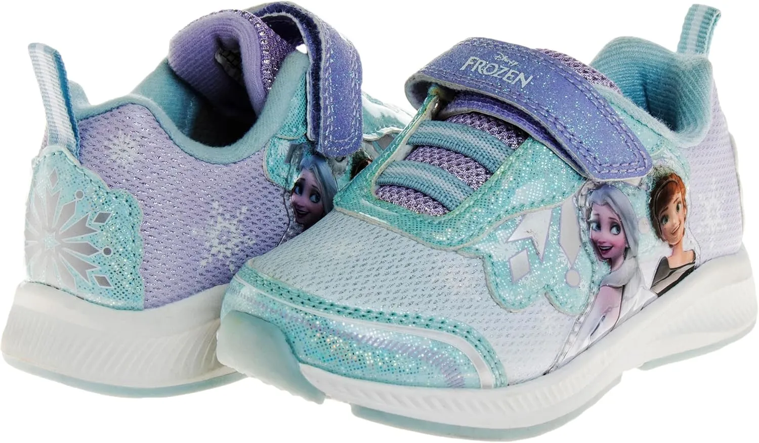 Disney Girls Frozen Light Up Laceless Running Shoes (Toddler/Little Girl)