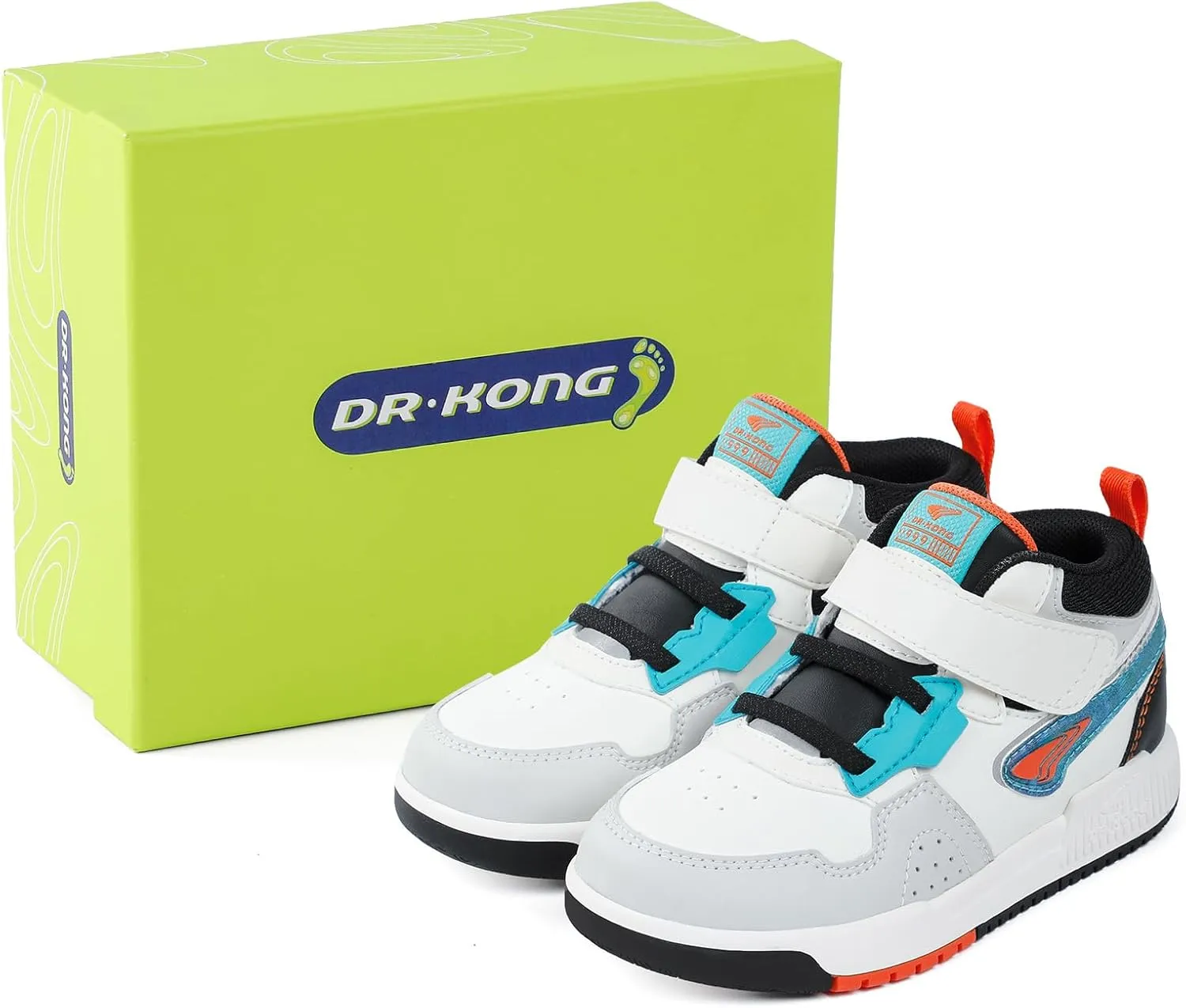 Dr Kong Toddler Shoes for Boys and Girls, Lightweight Kids Shoes with Non-Slip Sole, Kids Skateboard Sneakers for Everyday Use