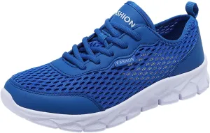 Fashion All Seasons Men Mesh Breathable Comfortable Lightweight Flat Soft Lace Up Casual Shoes Mens Sneaker Boots