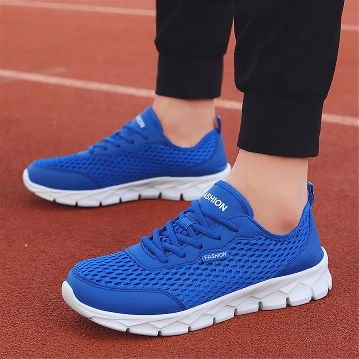 Fashion All Seasons Men Mesh Breathable Comfortable Lightweight Flat Soft Lace Up Casual Shoes Mens Sneaker Boots