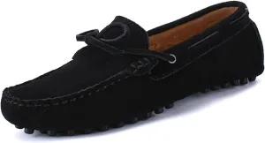 Fashion Mens Handmade Suede Leather Casual Loafers Shoes Soft Comfortable Driving Walking Shoes Plus Size