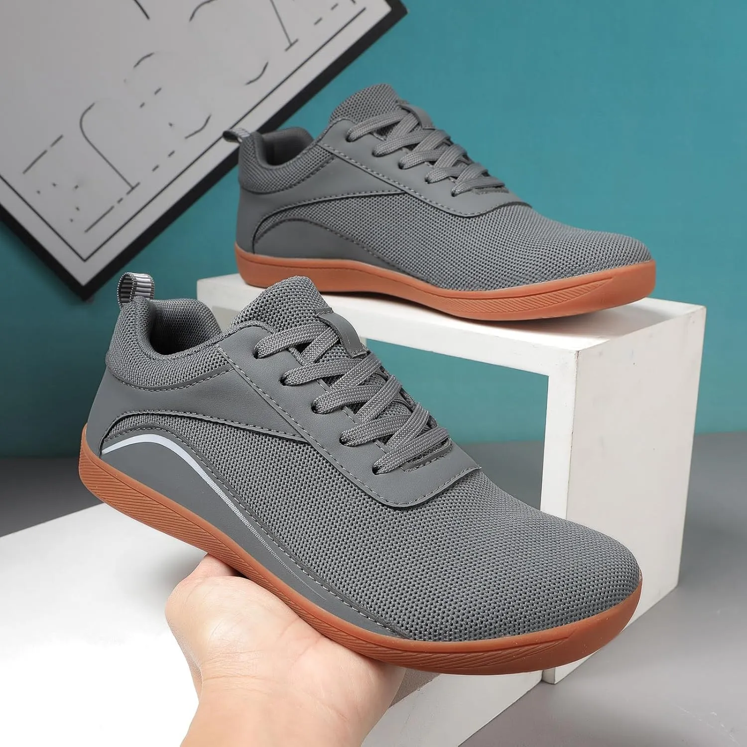 Fashion Sport Shoes for Men Breathable and Light Outdoor Comfy Walking Shoe Men's Lightweight Cushion Sneakers