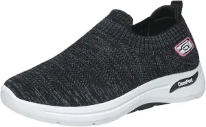 Fashion Spring and Summer Women Sports Shoes Flat Bottom and Soft Bottom Fly Woven Mesh Comfortable and Women Shoes