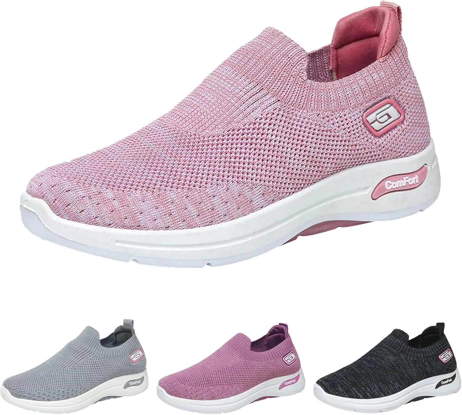 Fashion Spring and Summer Women Sports Shoes Flat Bottom and Soft Bottom Fly Woven Mesh Comfortable and Women Shoes