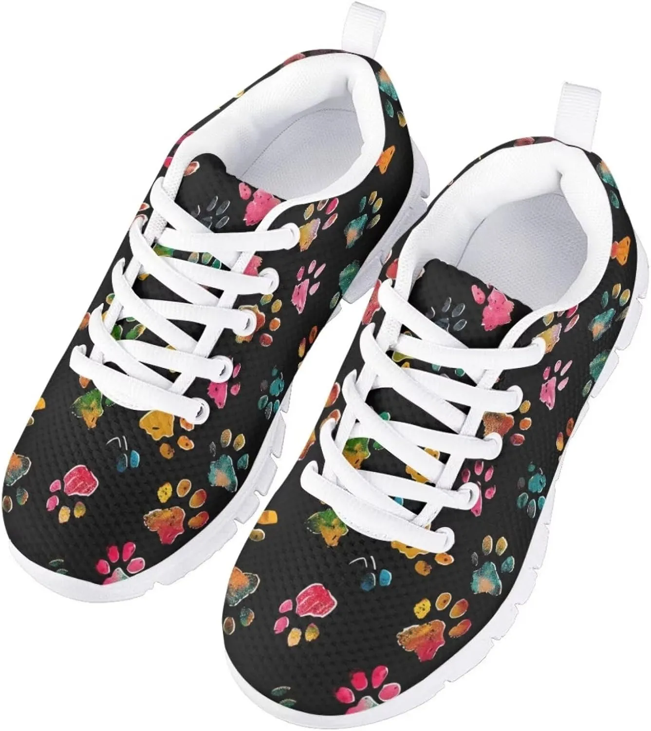 Flashideas Kids Shoes Athletic Walking Jogging Sport Comfortable Breathable Sneakers for Boys Girls White Sole
