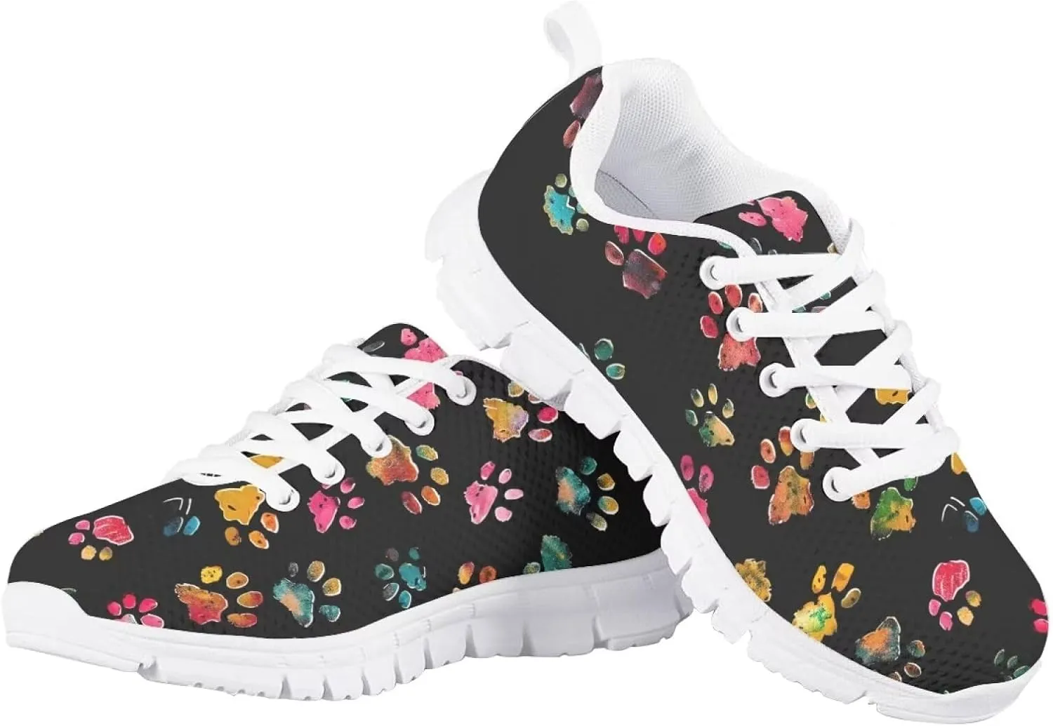 Flashideas Kids Shoes Athletic Walking Jogging Sport Comfortable Breathable Sneakers for Boys Girls White Sole