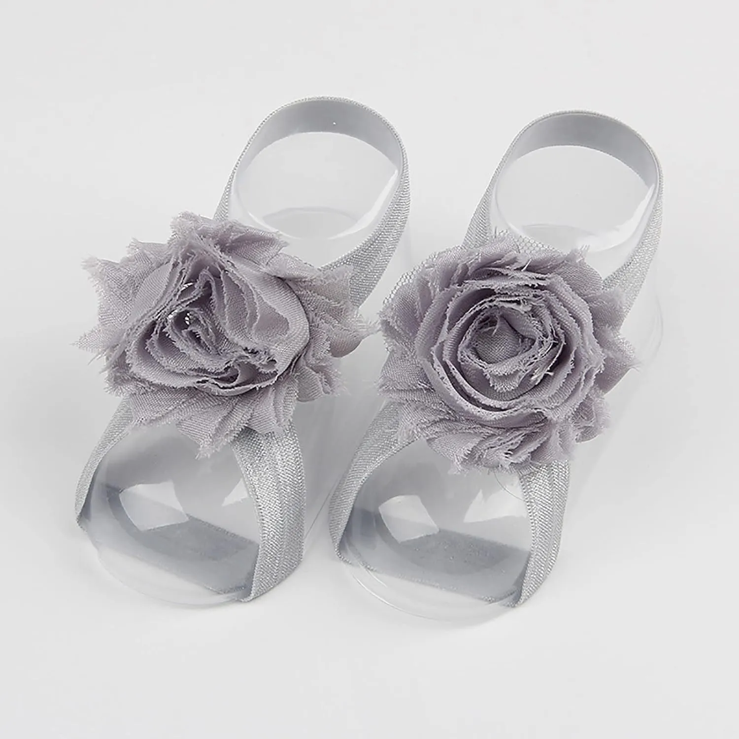 Girls Kids Cute Flower Canvas Barefoot Sandals Baby Infant Toddler Summer Shoes Light Soft Full Open Toe Comfy Loafers