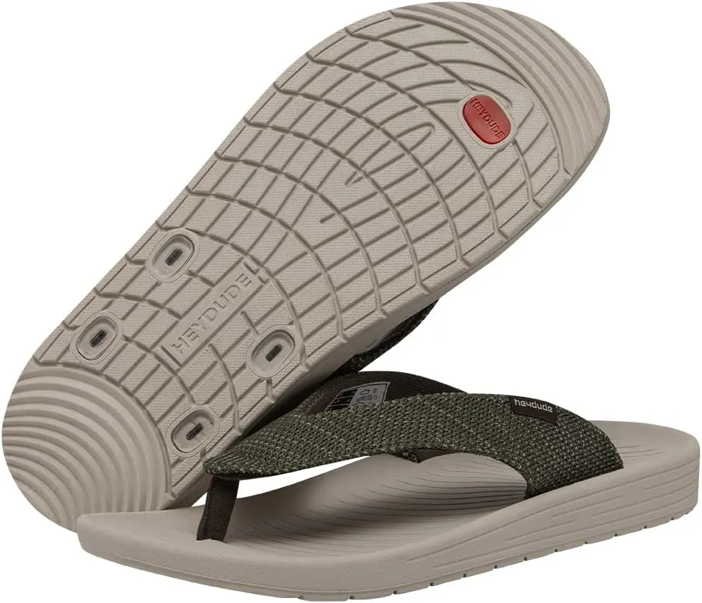Hey Dude Men's Milo Multi Colors | Men’s Footwear | Men’s Slip On Sandals | Comfortable & Light-Weight