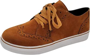 Ladmiple Shoes For Women Sneakers Slip Ons Leather Shoes Fashion Casual Dressy Summer Platform Flats Walking Loafers