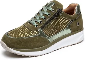 Ladmiple Sneakers For Women Walking Shoes Wide Width Sparkly Sneakers Slip On Dressy Summer Glitter Rhinestone Loafers