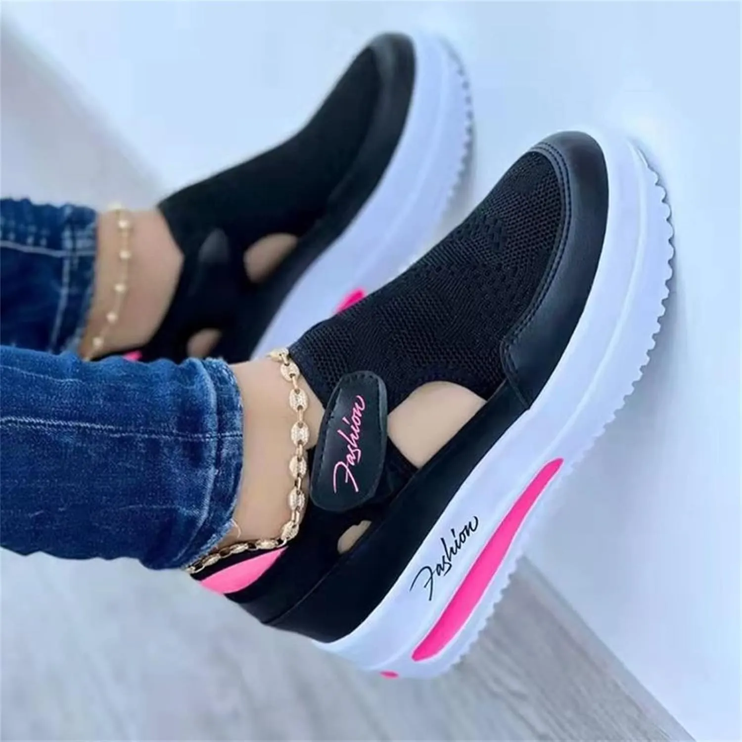 Lausiuoe Sandals Women Fashion Platform Flatform Wedge Sandals Casual Dressy Summer Strappy Comfortable Walking Shoes