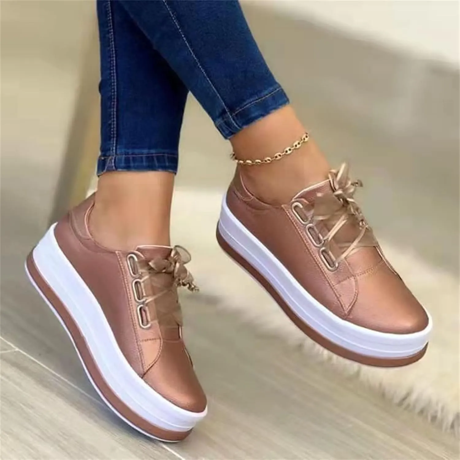 Lausiuoe Shoes For Women Flats Comfortable Dressy Summer Fashion Slip On Canvas Loafers Casual Classic Walking Shoes