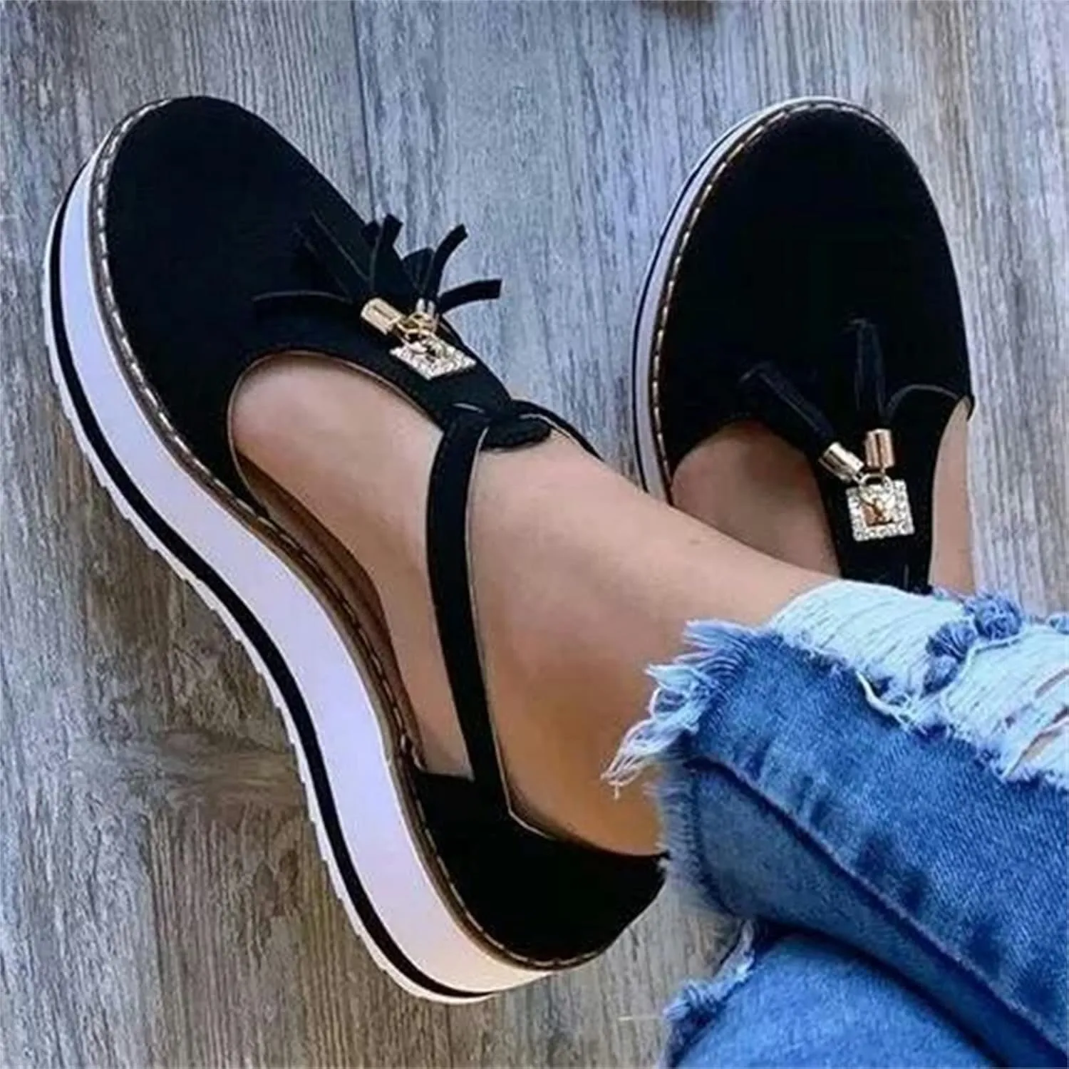 Lausiuoe Wedge Sandals For Women Dressy Summer Platform Ankle Strap Casual Flatform Sandals Strappy Beach Walking Shoes
