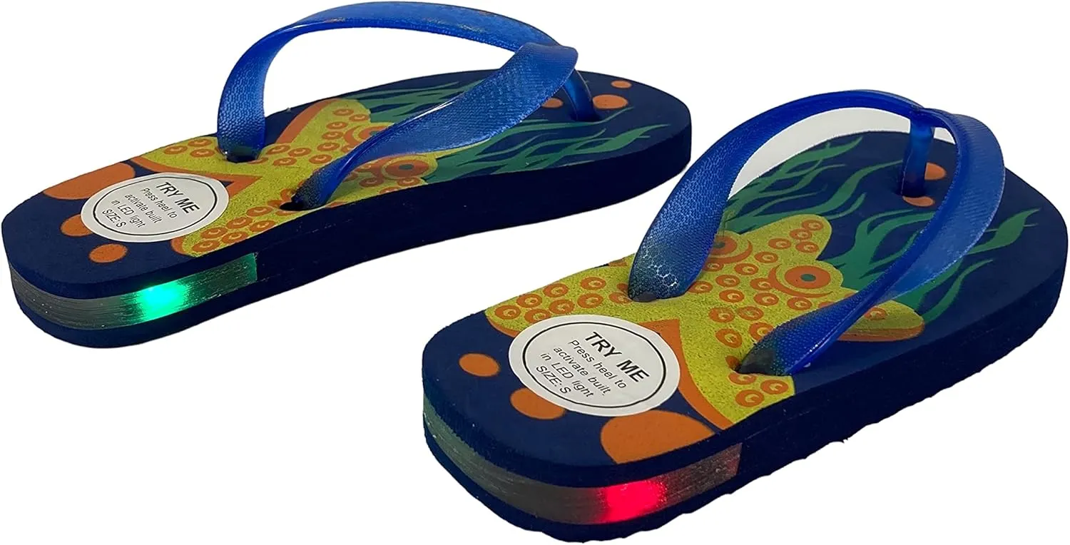 Light Up LED Flip Flops Sandals for Kids