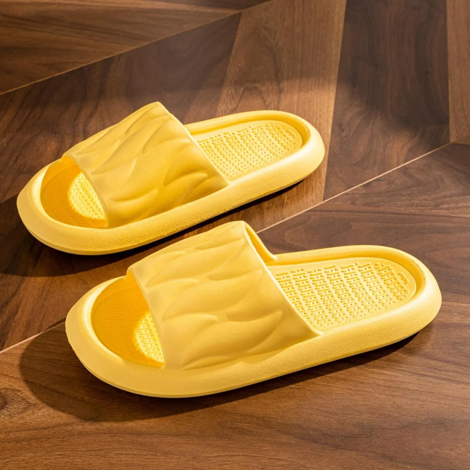 Lightweight Slides Sandal for Women Bathroom House and Pool Sandals Versatile Sandals Women's Flat Slippers