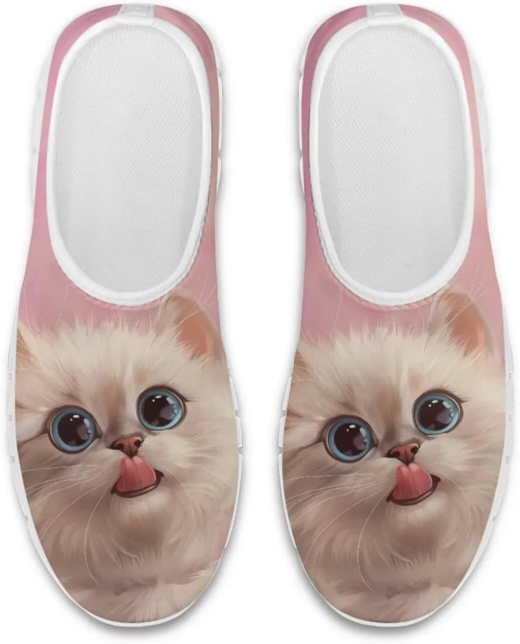 Low-Top Slip Ons Women's Casual Sneakers Non Slip Soft Loafers Comfortable Walking Shoe Fashion Sneakers White Sole Size 5.5-11.5