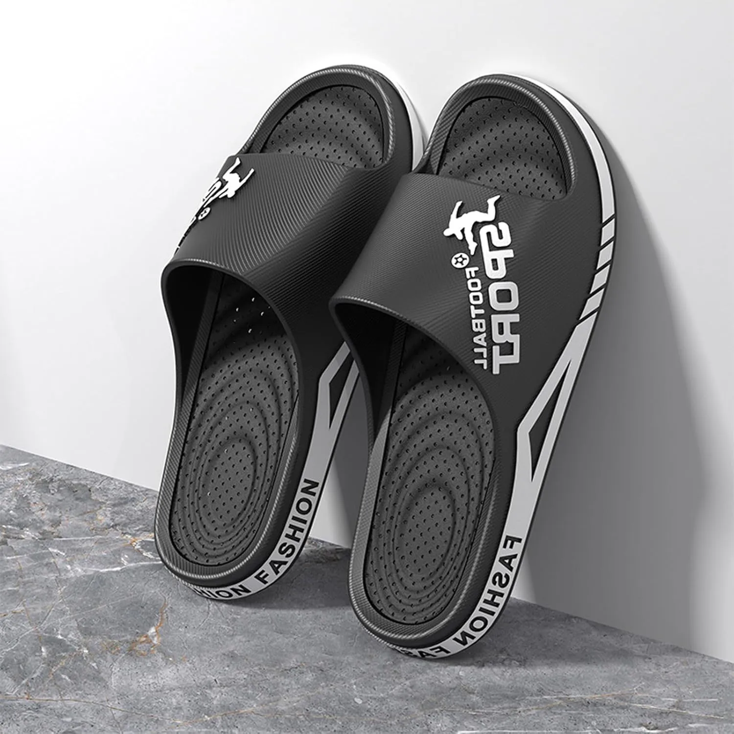 Men Solid Shower Room Home Non Slip Breathable Massage Soft Sole Quick Drying Slipper Comfortable Crazy Slippers for Men